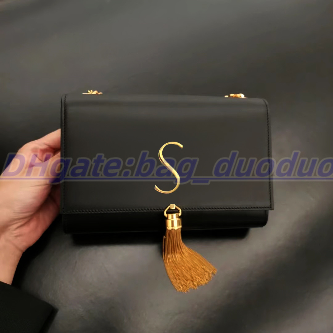 

high quality Luxurys Designer totes Clutch Bags Shoulder Bag Crossbody famous tassel Women's men fashion Original lambskin Handbags Tassel chain sling classic flap, Carton