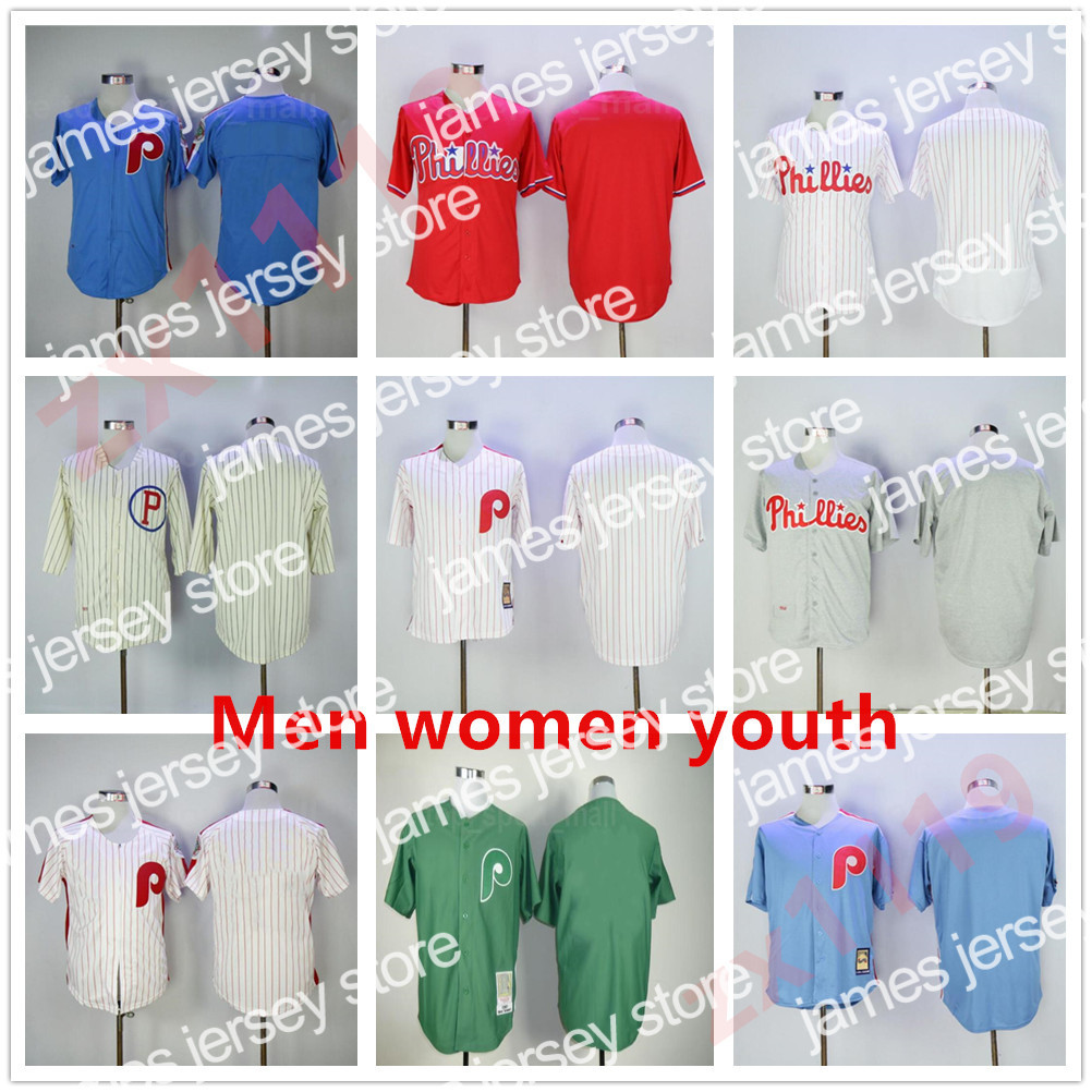 

2022 Retror 1921 1948 1950 1983 Vintage Baseball 1 Richie Ashburn Jersey 26 Chase Utley 6 Ryan Howard 11 Jimmy Rollins Retire Pinstripe Team, As pic