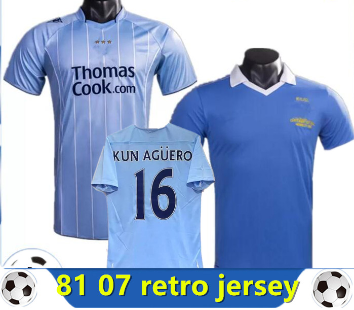 

Retro Man City Soccer Jerseys 81 82 07 08 Haaland EIDOS Gallagher WEAH Tevez Kun Aguero Dzeko Kompany Vintage Manchester Shirts Classic Kit 666, Yellow