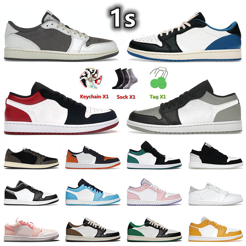 

2022 New Arrival TS x Reverse Mocha 1 1s Low Mens Basketball Shoes Shadow Toe Jumpman Black Red Fragment Traivs Mochas Scotts Trainers Sneakers 36-46, A55 reverse black toe 36-45