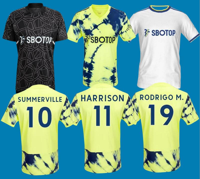

22 23 S-4XL leeds soccer jersey 2022 2023 T ROBERTS HERNANDEZ HARRISON JAMES BAMFORD RAPHINHA PHILLIPS RODRIGO football shirt Men kits uniforms, Black