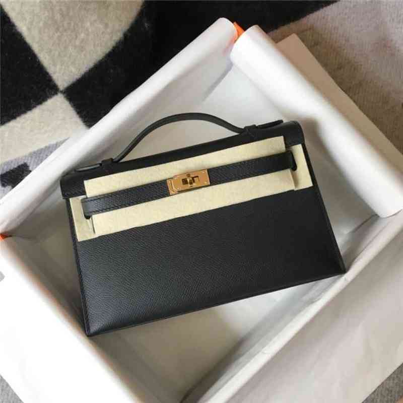 

Designer Herme Bags Kelys Handbags 2022 New Mini Bag Generation One Shoulder Messenger Portable Chain Leather Womens Frj O1AH 1TN4, Black