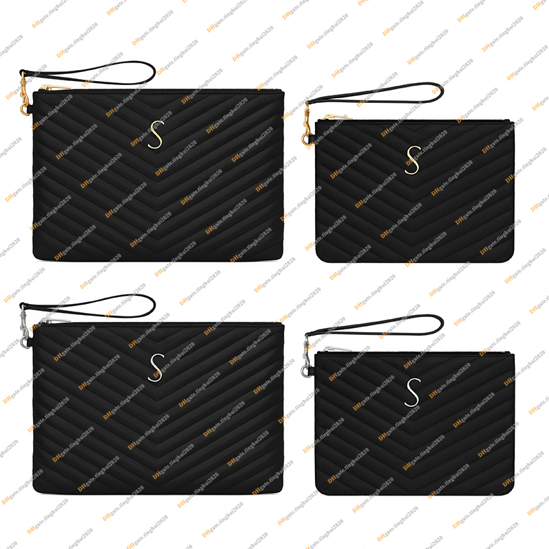 

Ladies Designer Fashion Luxury MATELASS Tablet Bags Clutch Bag Handbag TOTE Cosmetic Bag Toiletry Bags Wallet Quilted Leather High Quality TOP 5A 559193 379039, 24cm black & gold / with dust bag