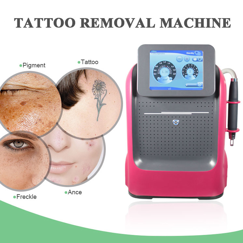 Q commuté Nd Yag picoseconde poupée noire Laser détatouage Machine rajeunissement de la peau blanchissant élimination des pigments de peau de car
