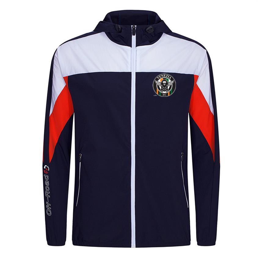 

Venezia Football Club New Fitness Sports Jumper Soccer Warm Jacket With Hooded Men's Clothing Long Sleeve Jacket for Unisex270a, Blue