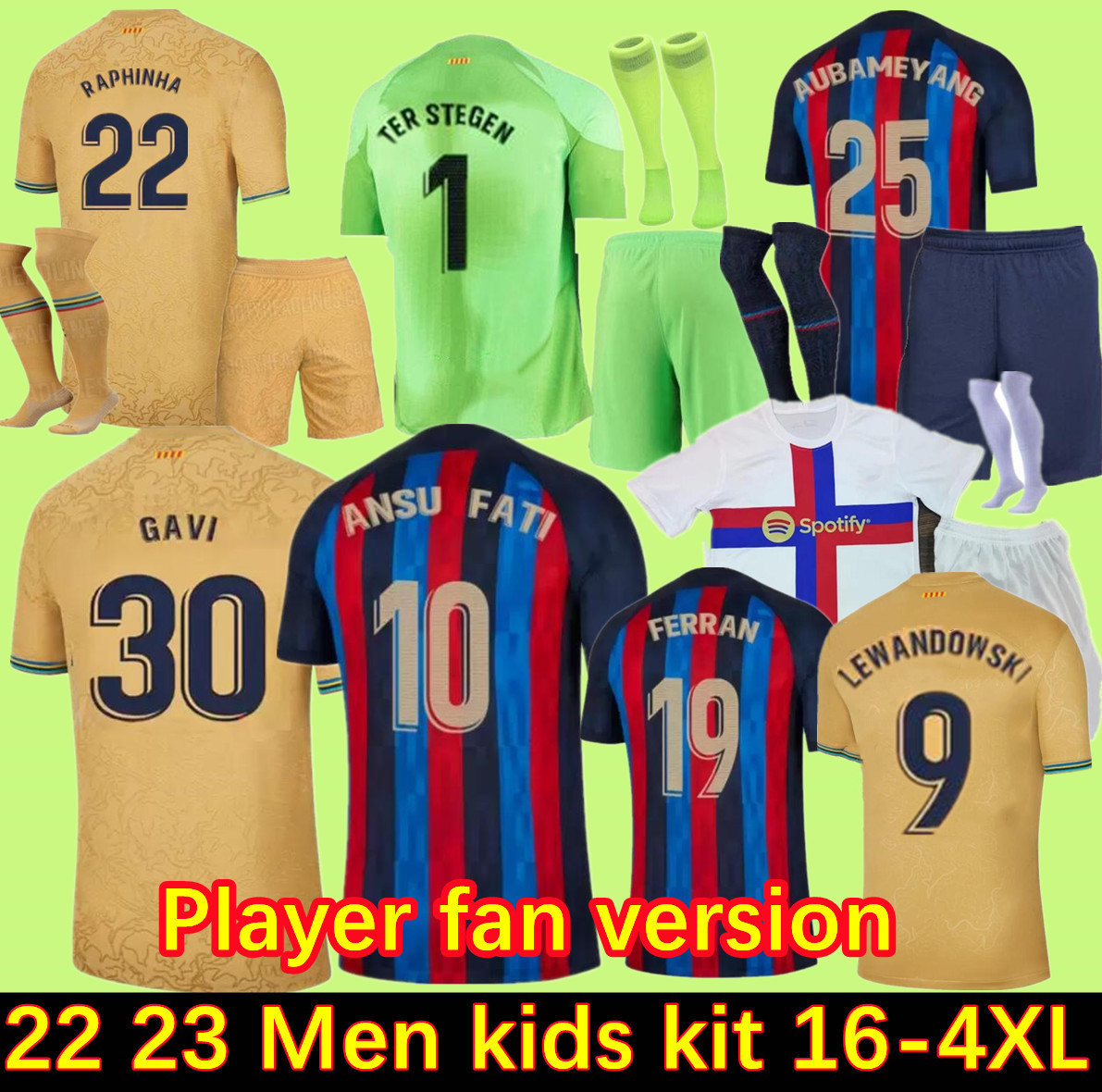

football Barce MEMPHIS PEDRI ADAMA AUBA RAPHINHA soccer jersey FERRAN PEDRI 22 23 ANSU FATI 2021 2022 2023 GAVI F. DE JONG DEST men kids kit BARCELONA BARCA, Blue