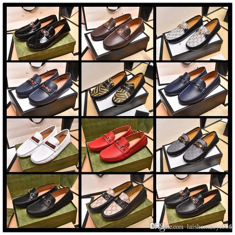 3A 61 style 2022 G 32 Style Hot g Luxury Mens Dress Shoes Designer Womens Classic Horsebit Metal Buckle Letter Printed Sued size US 6.5-12