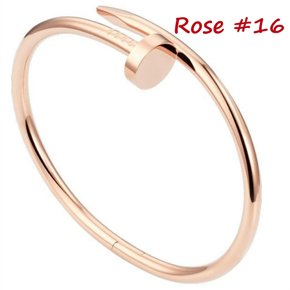 

Women cuffs Screwdriver carter Bracelet Couple Jewelry with logo bag Hot Titanium Steel Love Bracelets silver rose gold bracelet Bangles Bracelet
