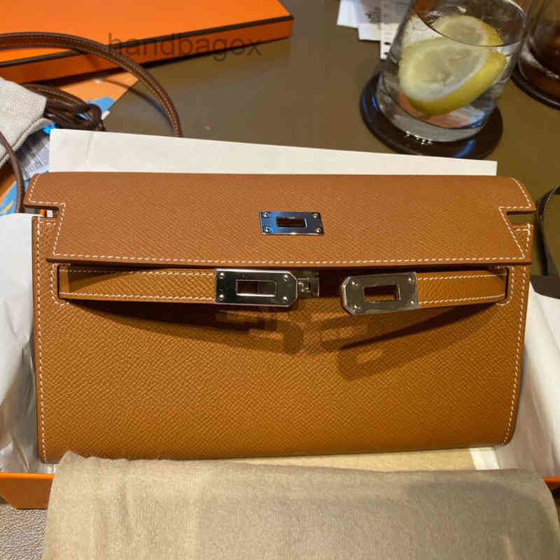 

Evening Bags fashion bags ladies handbags Kellies leather handbag 2022 Fashion Womens Woc Wallet to Go Genuine Leather Single Shoulder Messenger Mini, Black