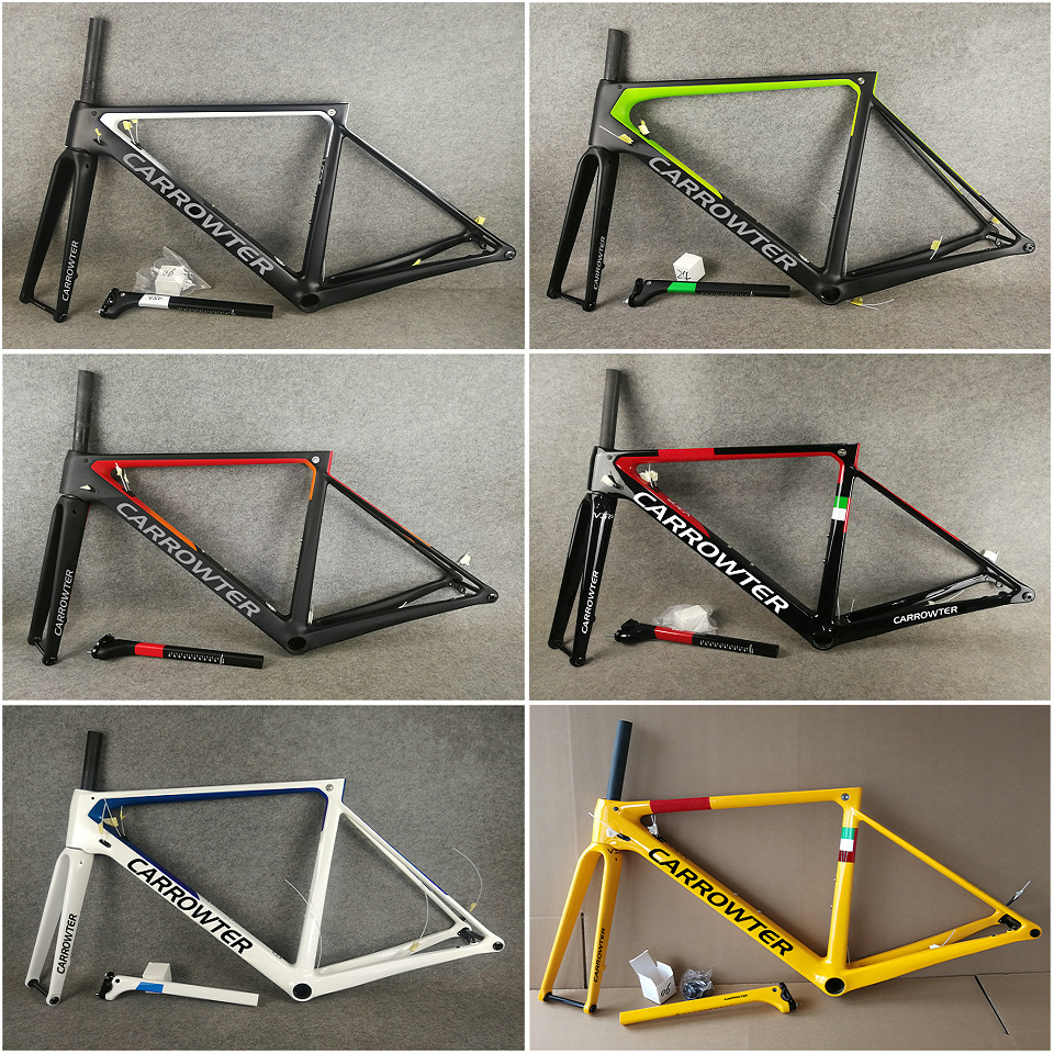 

T1100 UD V3Rs Disc road carbon bike frames Bicycle Disk Frameset with 46 49 52 54cm for selection Ship XDB DPD UPS, V1