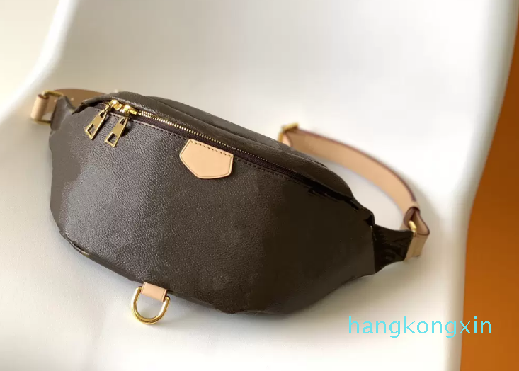 

2022Luxury accessories fashion ladies and men latest messenger shoulder bag waist bags temperament cross waist bag, Black