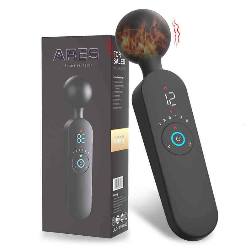 Massager Penis Cock Av Vibrator Smart Heating Magic Wand 72 Modes Digital Display G-spot Clitoris Stimulator Sex Toys for Women Female Masturbato-image-791329201