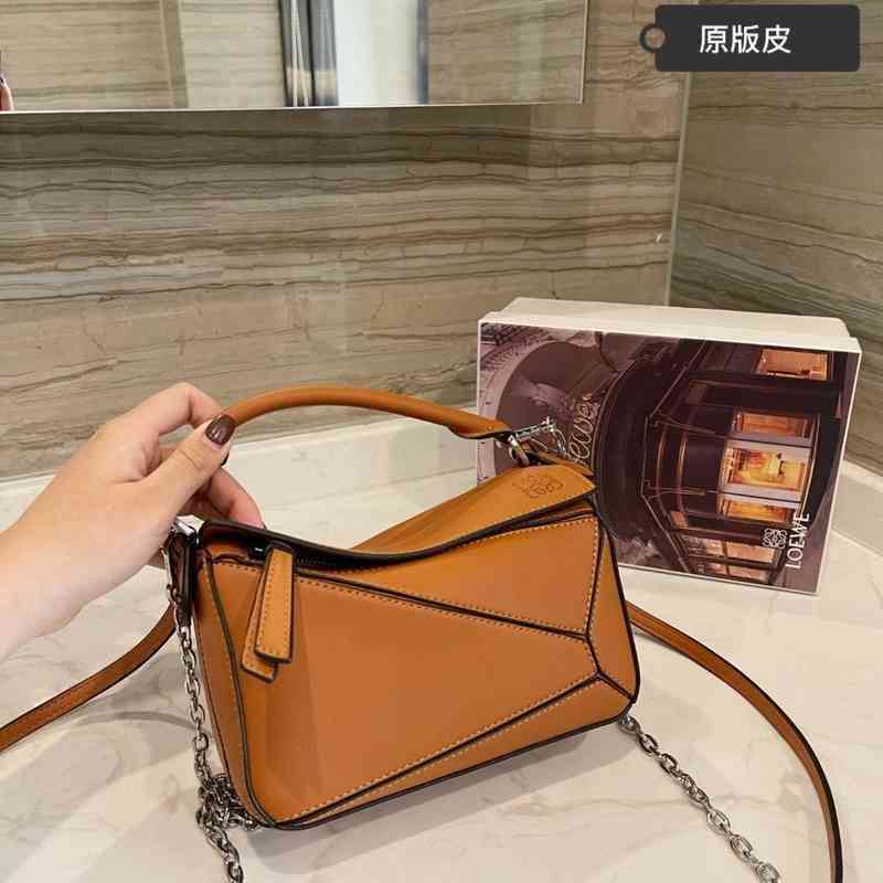 

Bags Crossbody Loewees Designer Handbags Popular Geometry Bag Splicing Became in 2022, Sky blue
