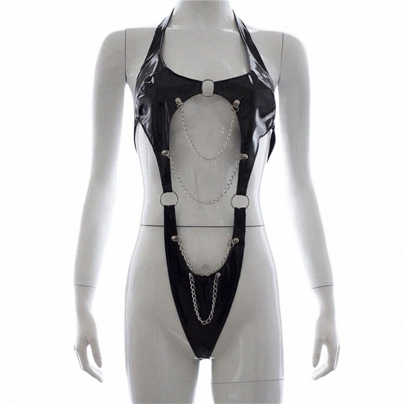 bras Sets BDSM Women Patent Leather Erotic Lingerie Set Sexy Hollow Open Cup Bra Stripper Outfit Adult Exotic Apparel For Mistress Gift r6i7#-image-791327981