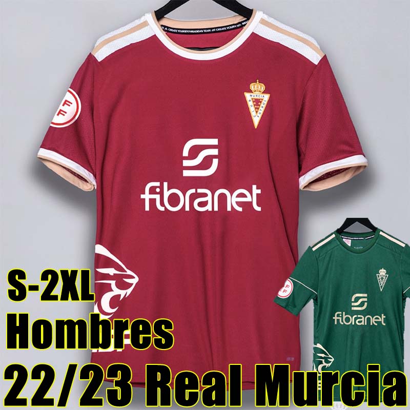 

22/23 Real Murcia DANI GARCIA Soccer Jerseys 2022 2023 ARMANDO J.SAURA ALBERTO Home Pedro Leon Fedor Andres Carrasco Football Shirt Uniforms, Muxiya 22-23 home