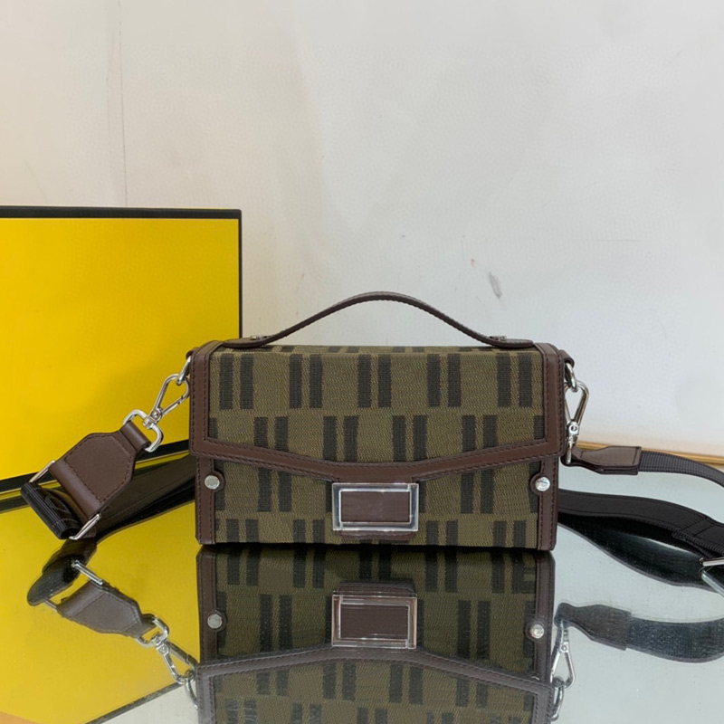 

Baguette Soft Trunk Handbag Purse Crossbody Bags Flip Shoulder Bag Canvas Leather Fashion Letters Internal Card Slot Men Old Flower Hand Clutch Wallets, Just a box