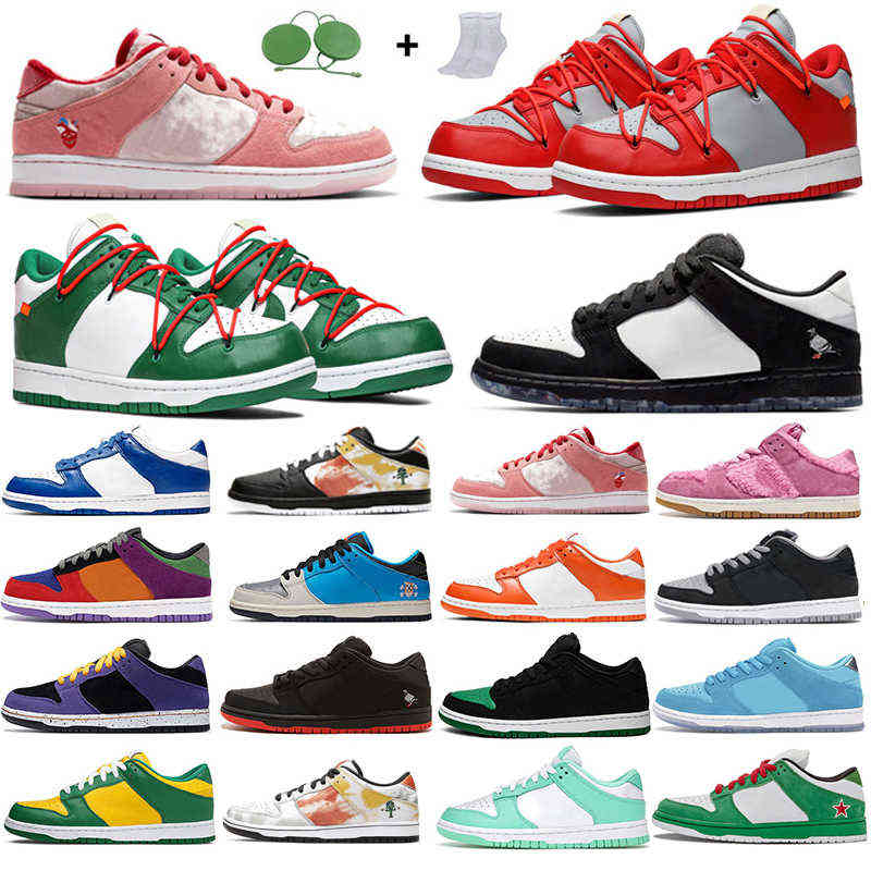 

Running Shoes Dunks Running Shoes Mens Womens TR SC Low Top Black White Green Kentucky Chunky Elephant University Red Casual Sports Comfortable Sneakers Size 36-45, Pink bear 36-40