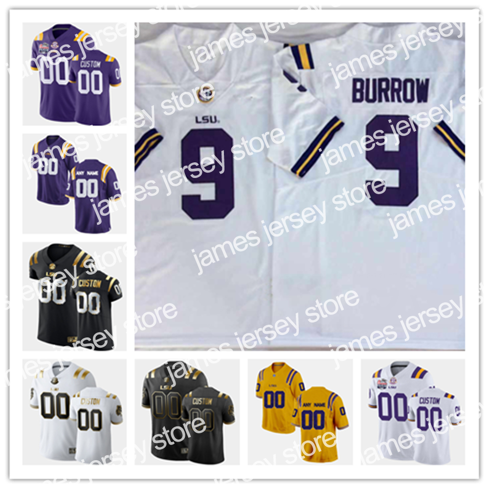 

22 NCAA Custom LSU Tigers Stitched Football Jersey 22 Clyde Edwards-Helaire 1 Eric Reid 7 Bert Jones 20 Billy Cannon 21 Jerry Stovall 80 Jarvis, Purple