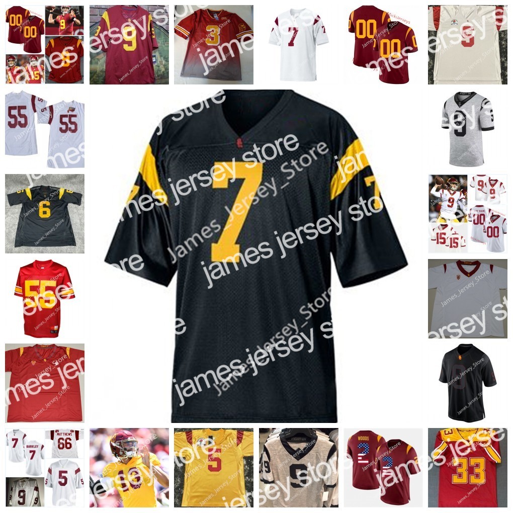 22 NCAA Custom USC Trojans cousu Jersey de football universitaire Drake London Jaxson Dart Vavae Malepeai 24 Ben Griffiths 2 Ceyair Wright 9 Raes
