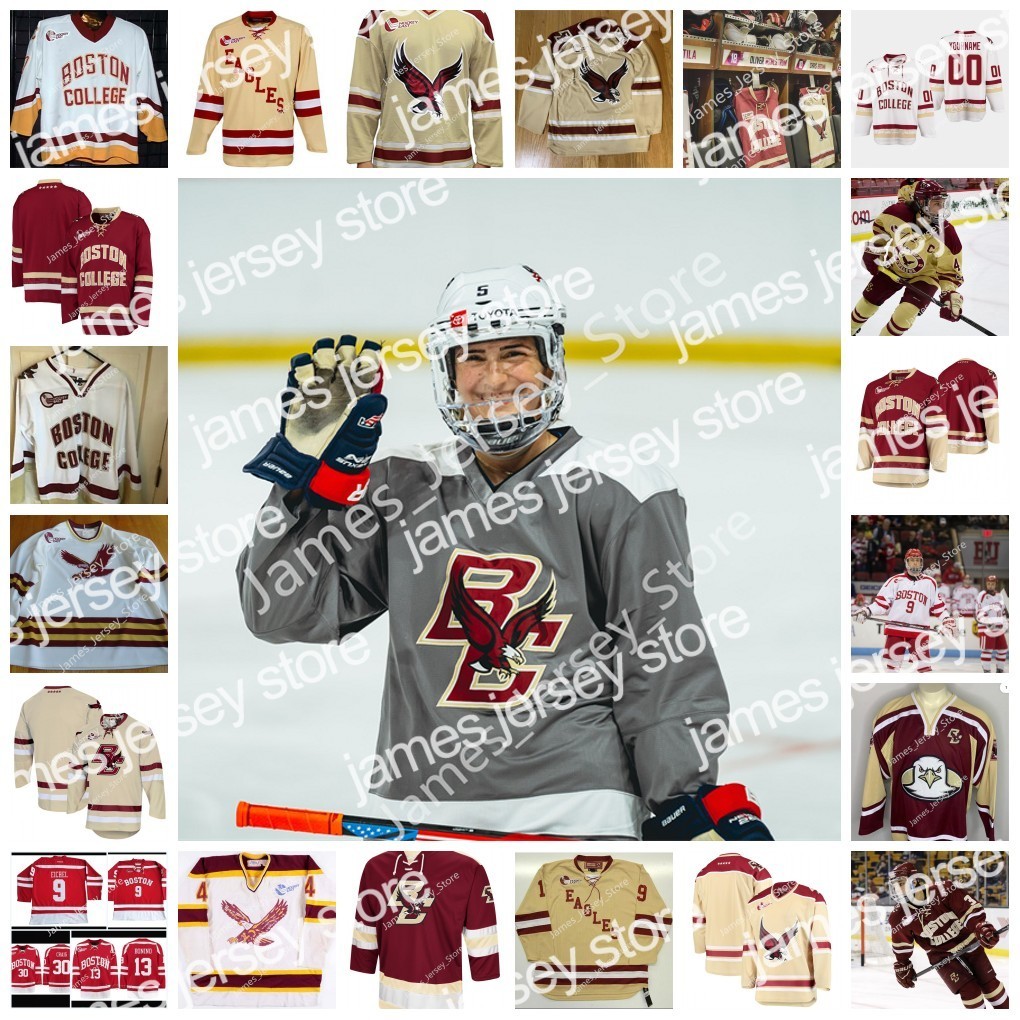

22 NCAA Stitched Custom Boston College Eagles Hockey Jersey Brian Leetch 13 Cam Atkinson 10 Brian Boyle 22 Paul Carey 4 Brooks Orpik Johnny