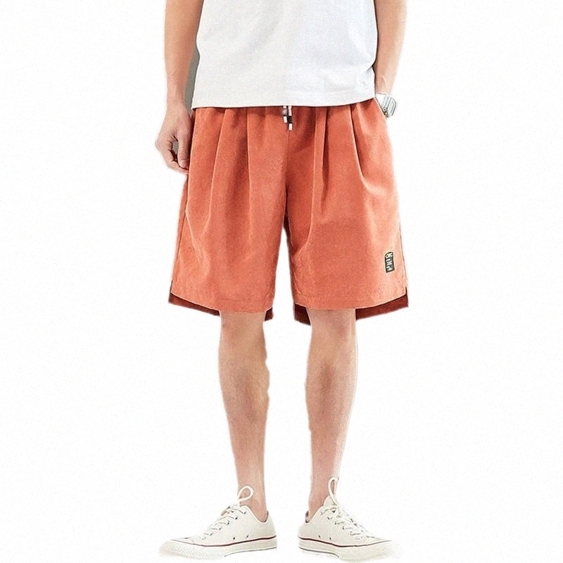 fashion 2022 Men's Shorts Retro Streetwear Solid Color Men Clothing Summer High Quality Colorful Pants Mens Jeans N4KT#-image-791300408