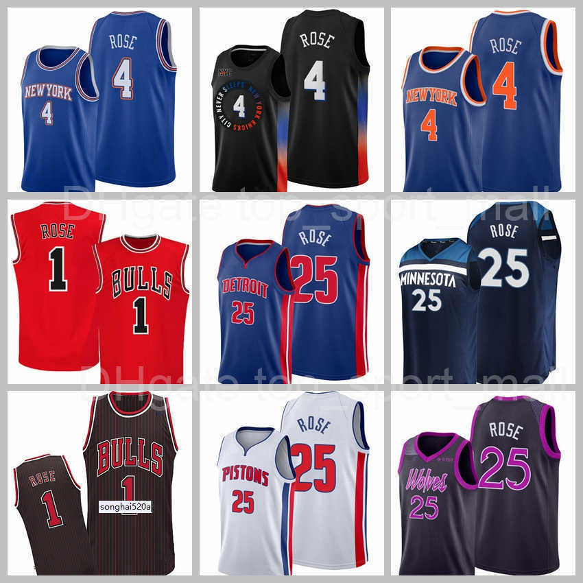

Basketball Derrick Rose Jersey Shirt Team Blue White Black Red Color Screen Printed Style''nba''jerseys, Print