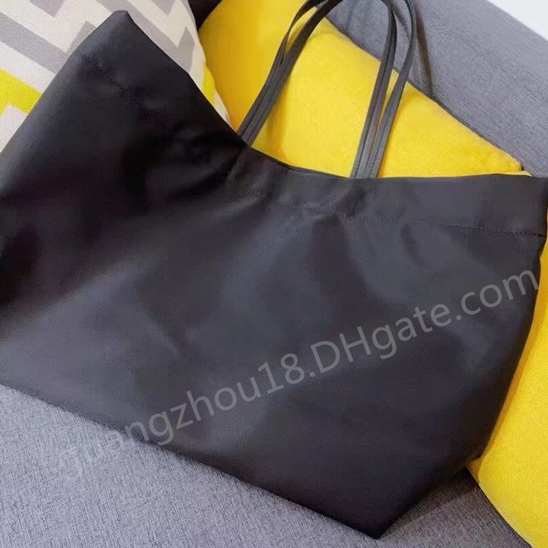 

Fashion Women's Nylon Tote Bags Shoulder Bag High Capacity Black 54x16x33cm, No box