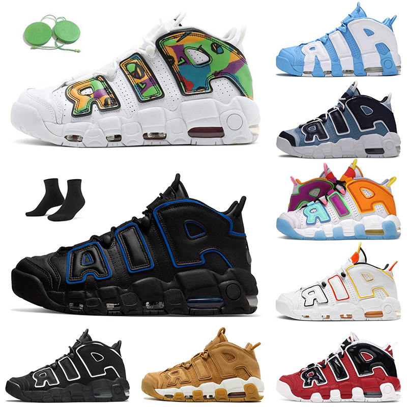 

Top quality Uptempos Basketball Shoes Scottie Pippen Men Women more Denim Blue ptempo Bulls Hoops Pack White Varsity Red Peace Love Black Trainers Sports sneakers, A35 hoop pack 36-45
