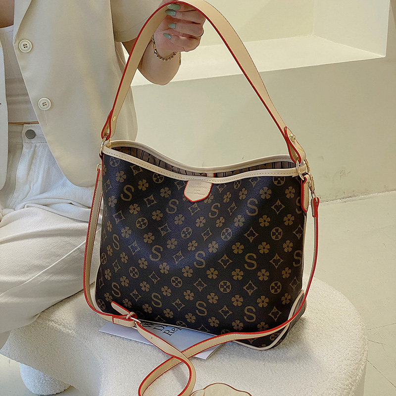 Shoulder Bags for Women 2021 New Luxury Tote Mahjong Leather Designer Big Shopper Shopping Fashion Retro Handbags