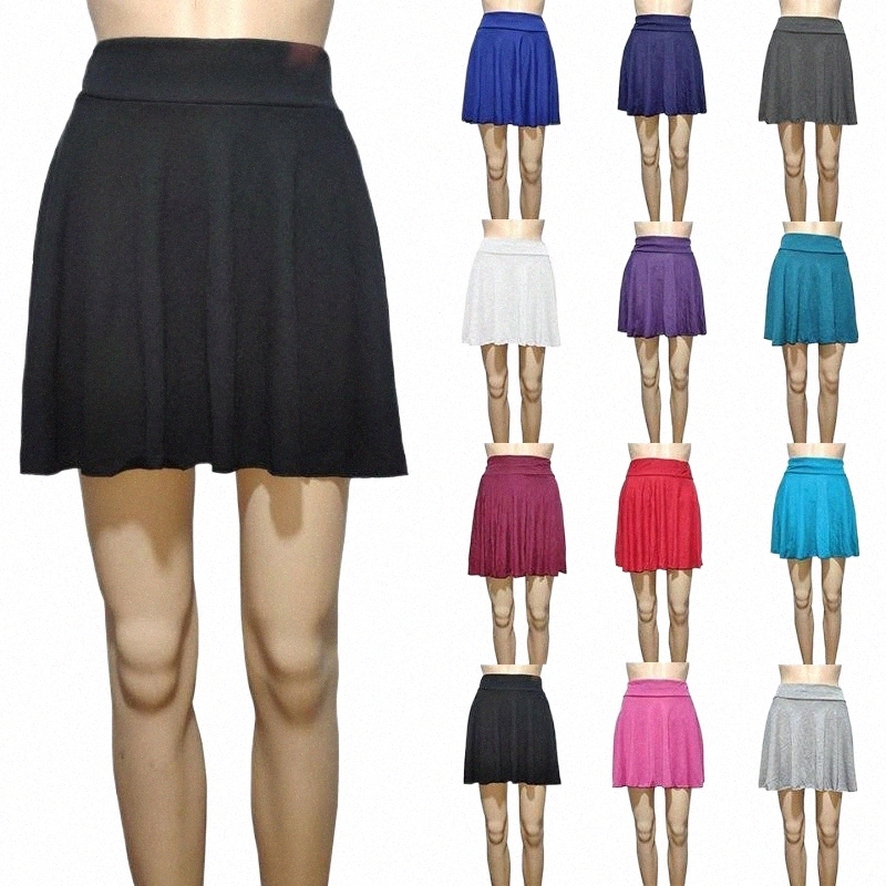 skirts 12 Colors Summer Women Sundress Girls School Short Faldas Mujer Moda 2021 Lady High Waist Pleated Skirt Saia Feminina P5Uh#-image-791248849