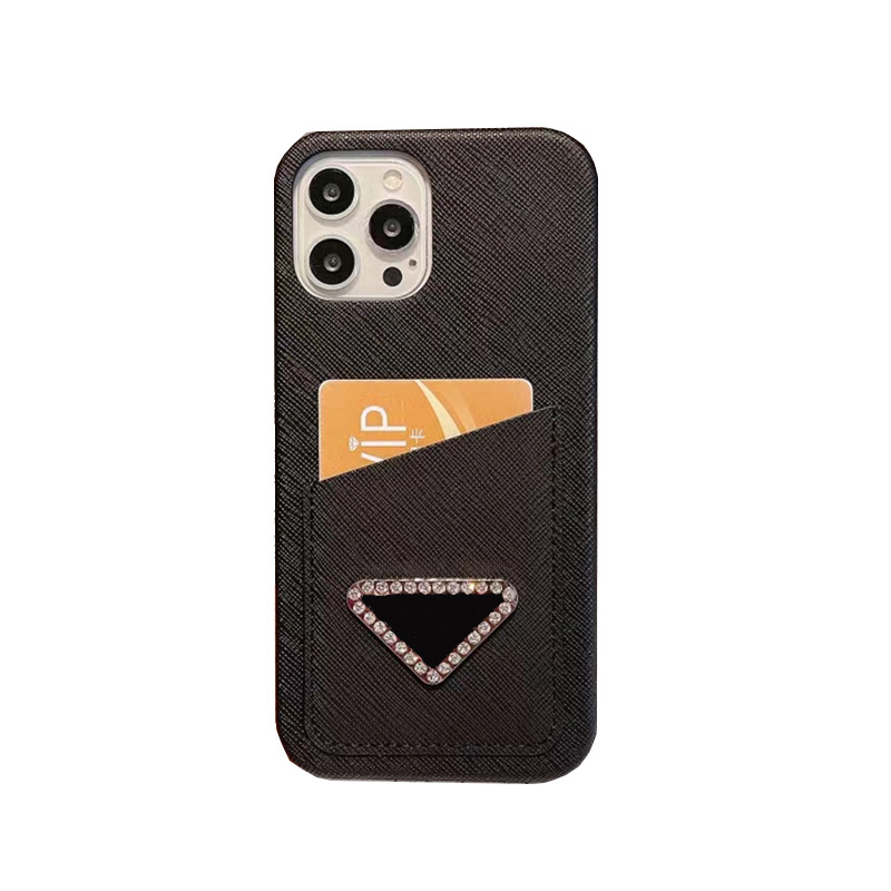 

Fashion Card Holder Phone Cases for iPhone 14 13 12 11 pro max XR Xs Leather Designer Cover for Samsung S22 S21 ultra S20 plus, White