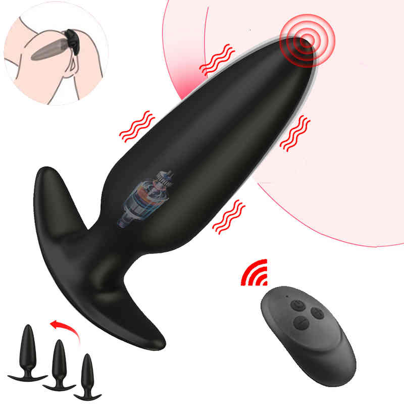 Massager Penis Cock Vibrating Butt Plugs Dildo Vibrator Prostate Massage Wireless Remote Control Anal Plug G-spot Stimulator Sex Toys for Man/wom-image-791331773