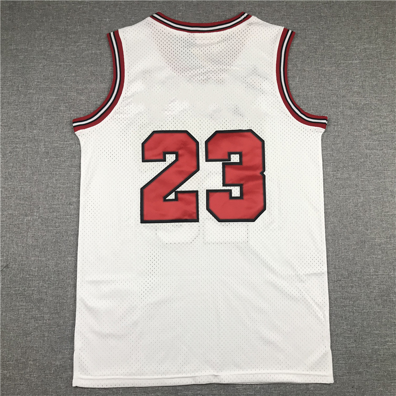 

Men's T Shirt Loose Breathable Short Sleeve Sports Chicago Retro Mesh Size 23 Basketball Jersey, Black stripe edition