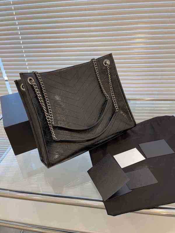 

Designer Luxury YYSL Bags For Womens Handbags Crossbody Purses YSLitys large Capacity Versatile The Tote Bag Loulou Multicolour Fashion Leather Wallet 05D1, No bag