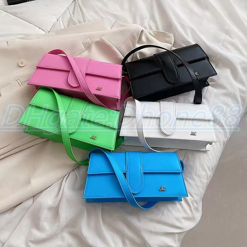 

Fashion jacquem Le Bambino baguette large Designer Bag Leather envelope Luxury tote clutch Crossbody womens mens famous handbag Shoulder Bags Wallet handbags, Box