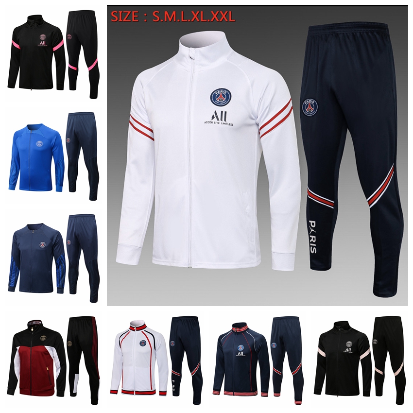 

22/23 New PSSG Full Zipper Jacket Tracksuits Training Suit Jogging Set Football Soccer Jerseys Kit Paris Chandal Survetement Maillots De Foot AB04, 16