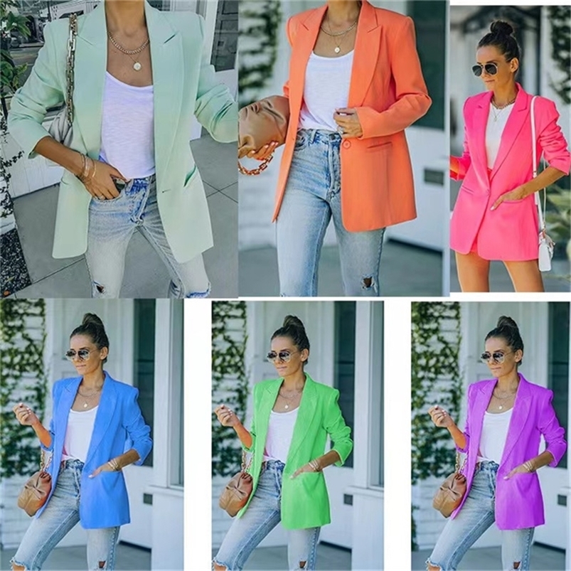Womens Longline Blazer Suit Slim Ladies Coat Formal Jacket Plus Size 6 20 220819