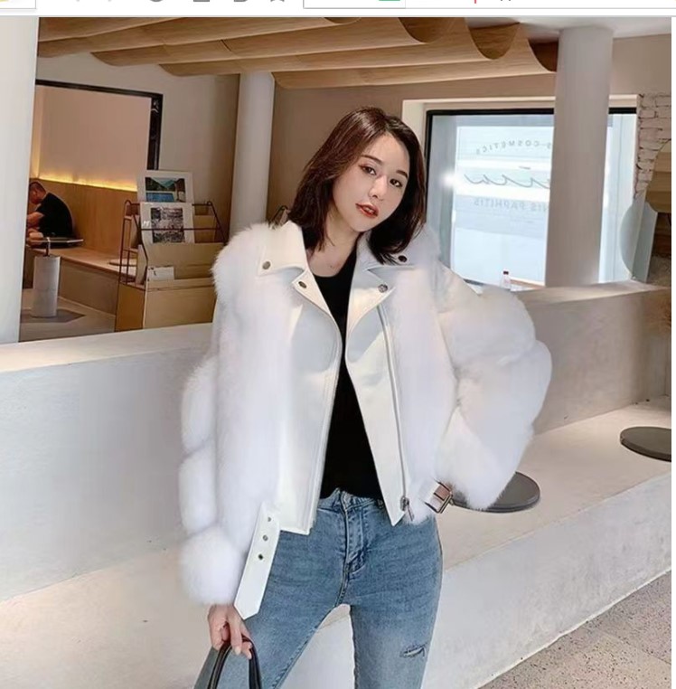 

Designer Clothing Women Furry brown Cropped Faux Fur Coat Crop Jackets Lapel Neck Womens Fluffy Top Coat Hooded Winter Jacket Pellicce casaco de pele Coats, Gray