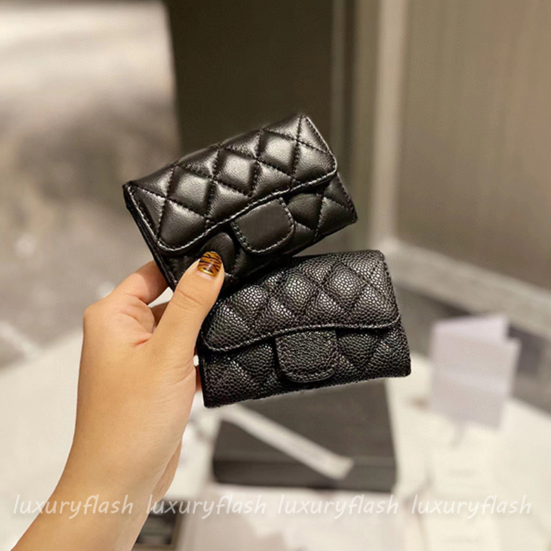

Coin Purses Wallets for Womens Classic Designers Luxurys Short Wallet Fashion Credit Cards Holder Caviar waleet hot, Sheepskin
