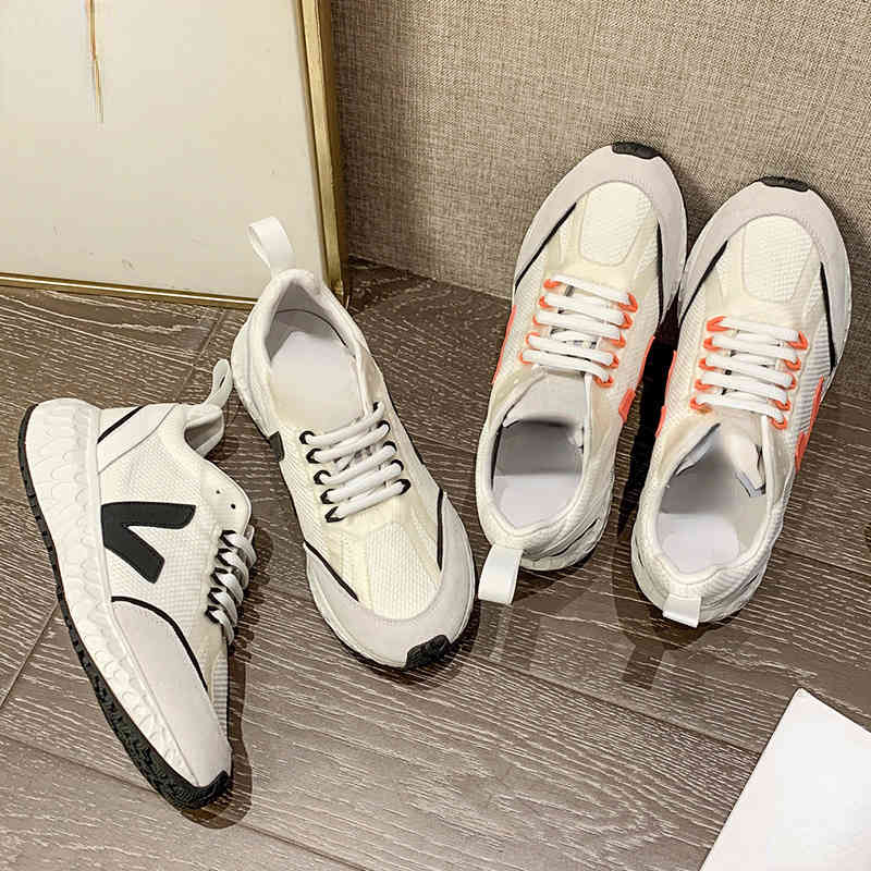 

2023 French Veja Sneakers Star Same Breathable Mesh Condor Brand New Sports Vejas Shoes Fashion Women's Shoes, Black v white canvas