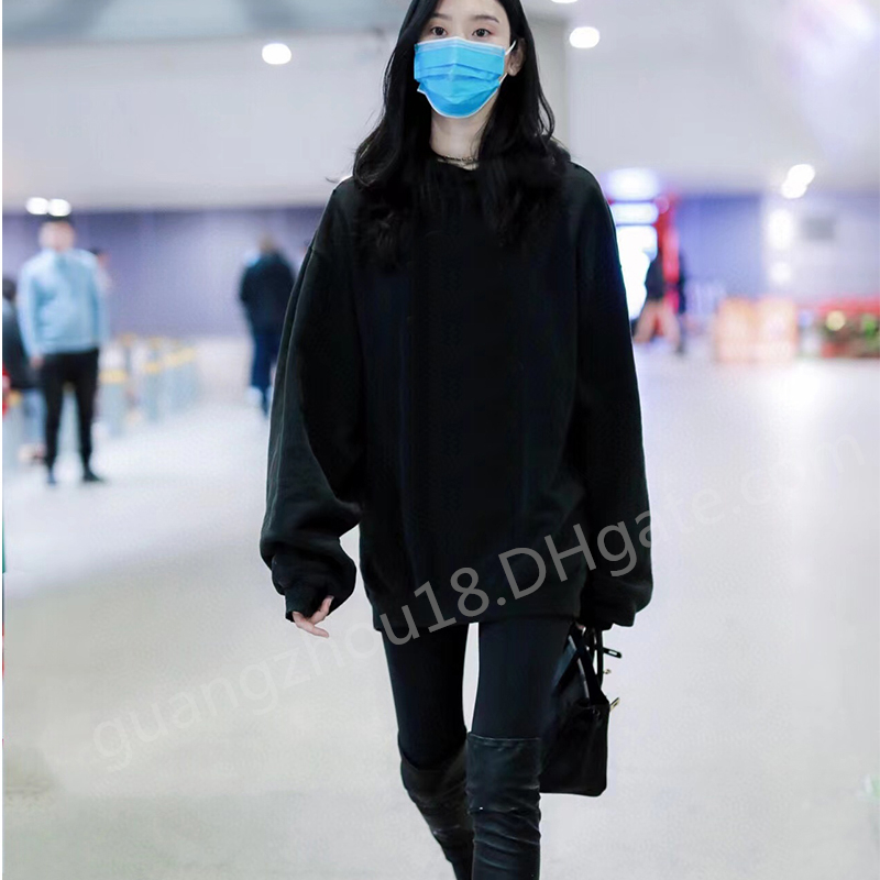 

Fashion Women's Letter Printing Hoodie Long Sleeve for Men Women Black SML