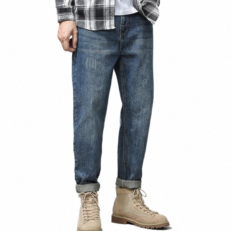 men's Jeans Arrival Men's Classic 5-Pockets Relaxed Fit Straight-Leg Cargo Style High Street Fashion Casual Denim LooseMen's j5kb#-image-791309322