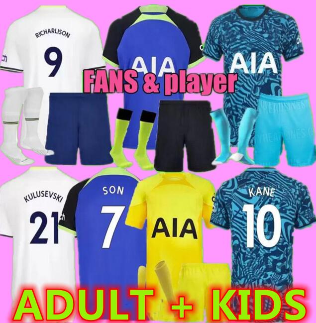 

adult Men KIDS 22 23 SON RICHARLISON Bissouma Soccer Jerseys 2022 2023 Football shirts LUCAS HOjbjerg Loris ROMERO REGUILON PERISIC KULUSEVSKI BENTANCUR KANE, Player version