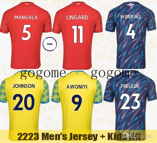 

Soccer Jerseys 22 23 LINGARD WORRALL OHNSON 2022 2023 AWONIYI COLBACK MIGHTEN YATES LOLLEY TAYLOR Football Shirt Men' Jersey Kids Kit, Kids 2223 home