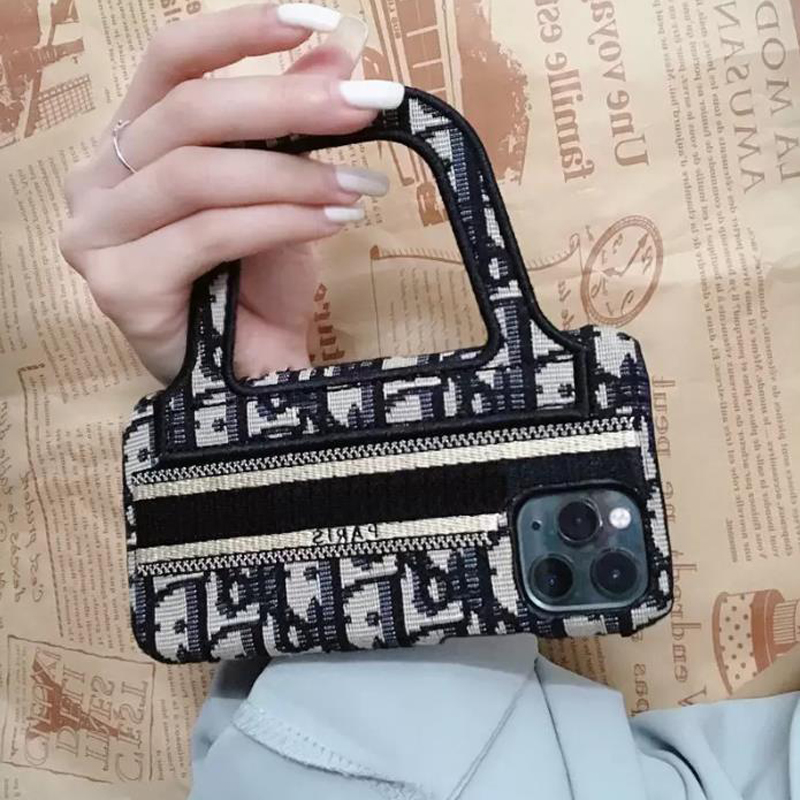 

Fashion Handbag Phone Case Luxury Designer Letter Fabric Letter Unisex Phones Cases Classic iPhone 13 11 12 pro 7 8 X XS G228193F, Grey