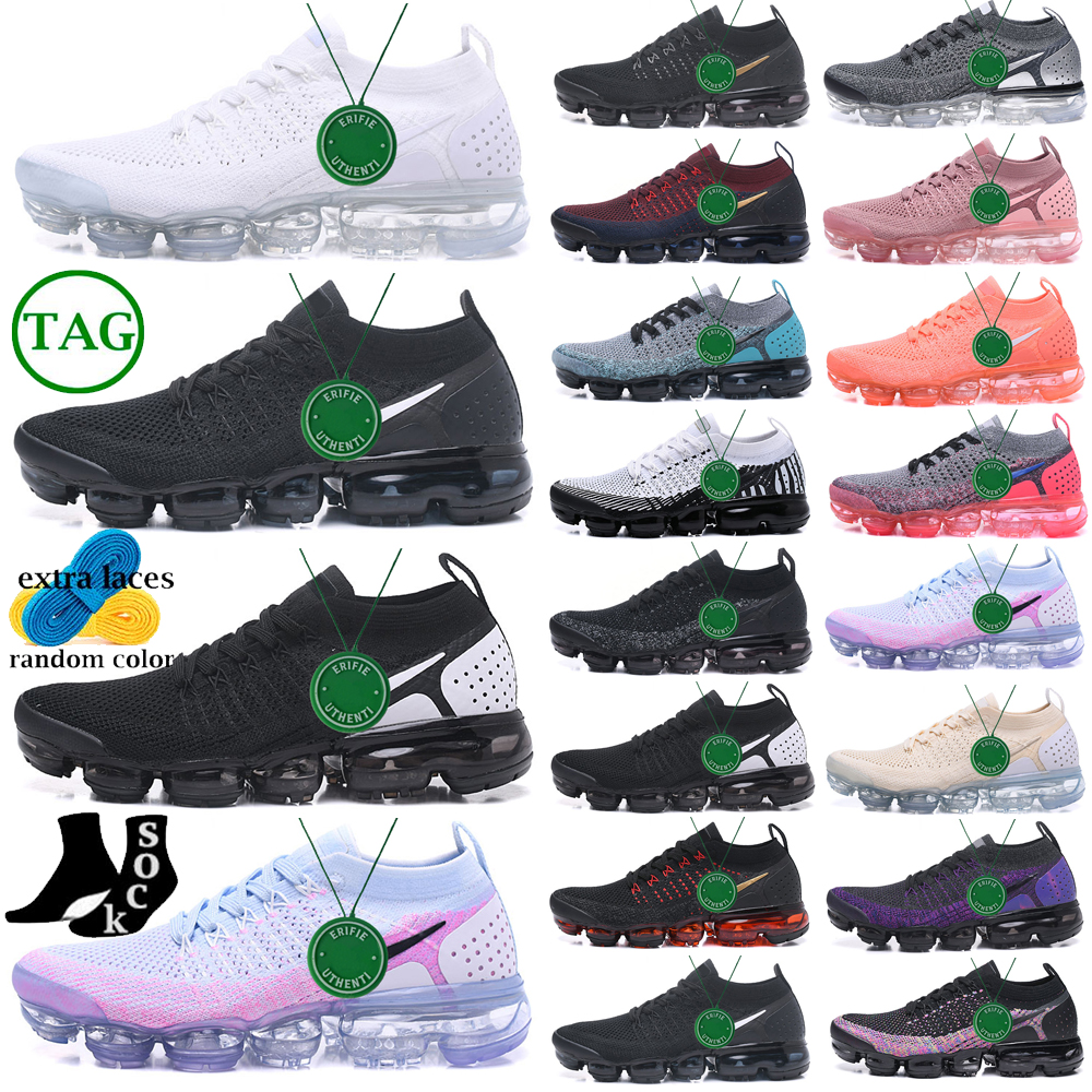 

2023 with box lows knit maxs fly 3.0 running shoes men women Mesh Vast Cool Grey Triple Black South Beach Pure Platinum Pink Rose Flash Crimson