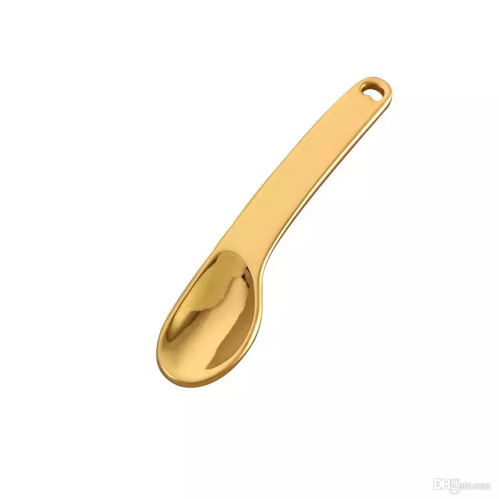 

Spoons Curved Cosmetic Spatula Scoops Makeup Mask Spatulas Facial Cream Spoon for Mixing and Sampling Rose Silver Gold