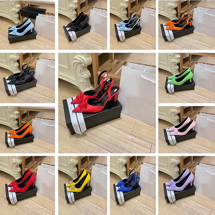 

Classic Ladies Dress Shoes Heels Sandals Fashion Beach Platform Dresses Letters Leather High Heels Sandal Boxes, #17