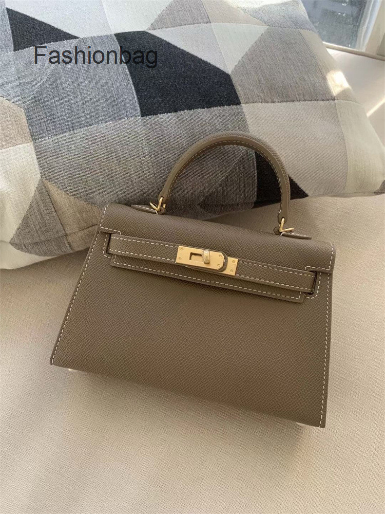 Kellies Designer 2022 Sac Hermee en cuir Sacs épaule Crossbody Summer Palm Primp Mini Sac à main pour femme CowHide Single Messenger Messenger Fa