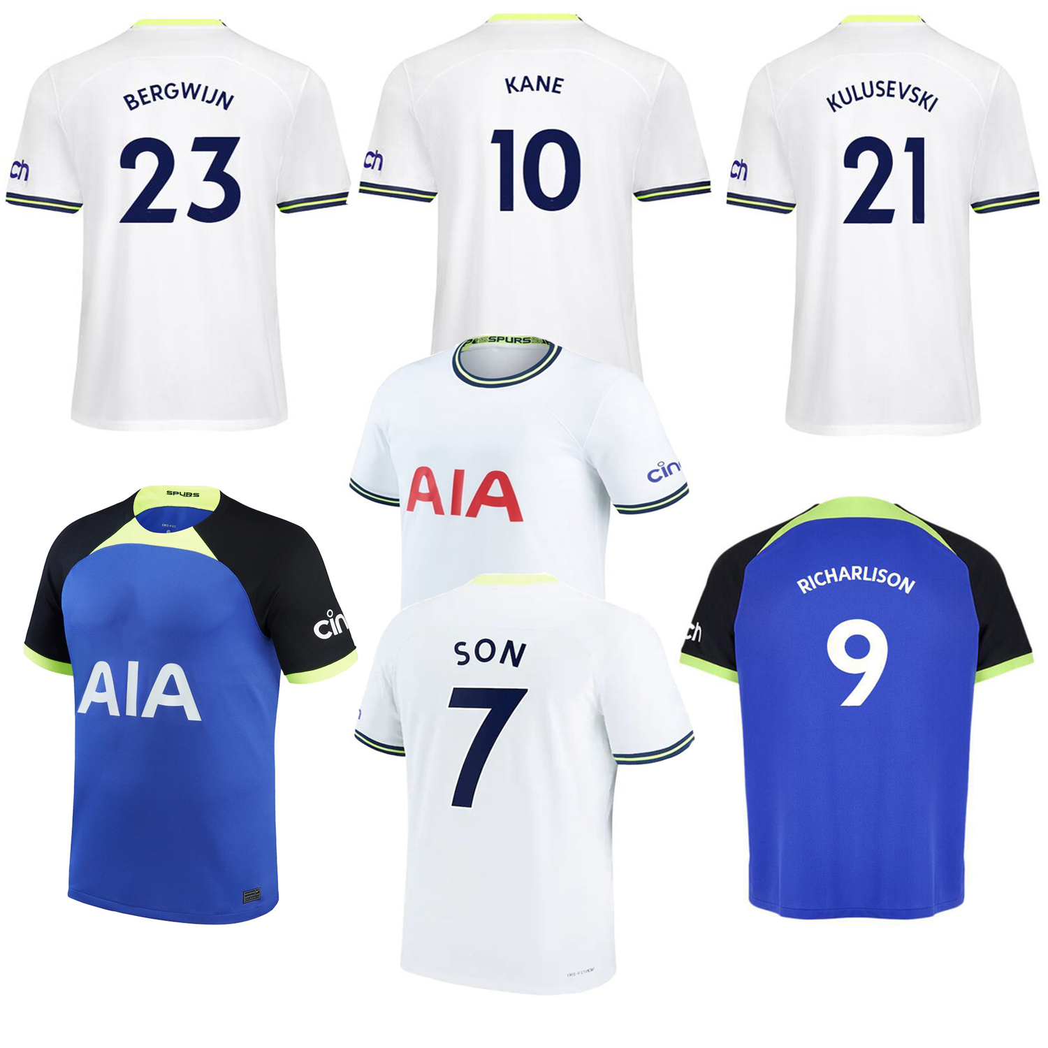 

KANE SON 2022 2023 Season Soccer Jersey Home Away Football Shirt RICHARLISON LUCAS ROMERO KULUSEVSKI HOJBJERG SPENCE PERISIC DIER 22 23 Football Uniforms Men, 22-23 home